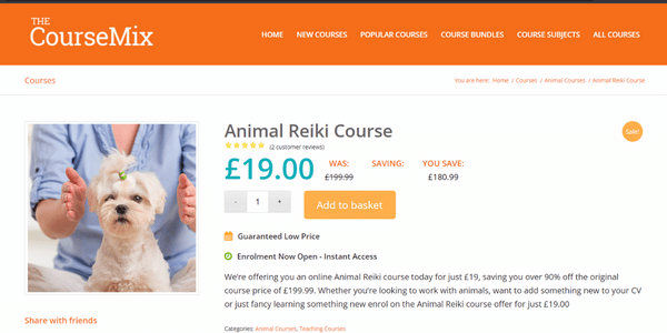 animal reiki course