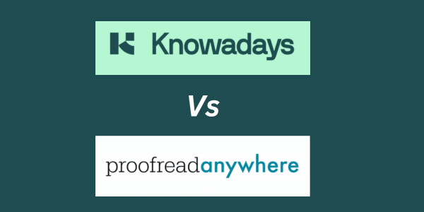 Knowadays vs Proofread Anywhere
