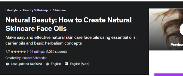Natural Skincare Face Oils