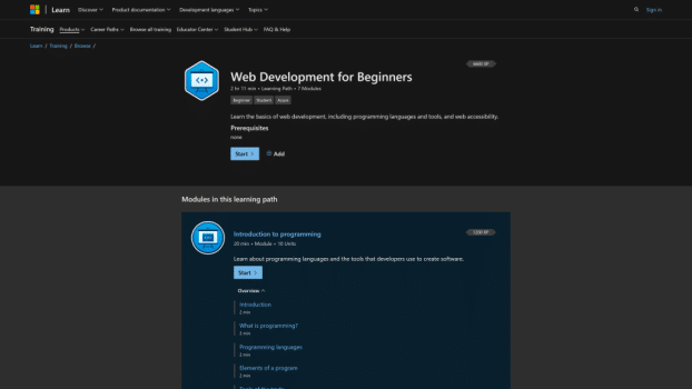 web development for beginners